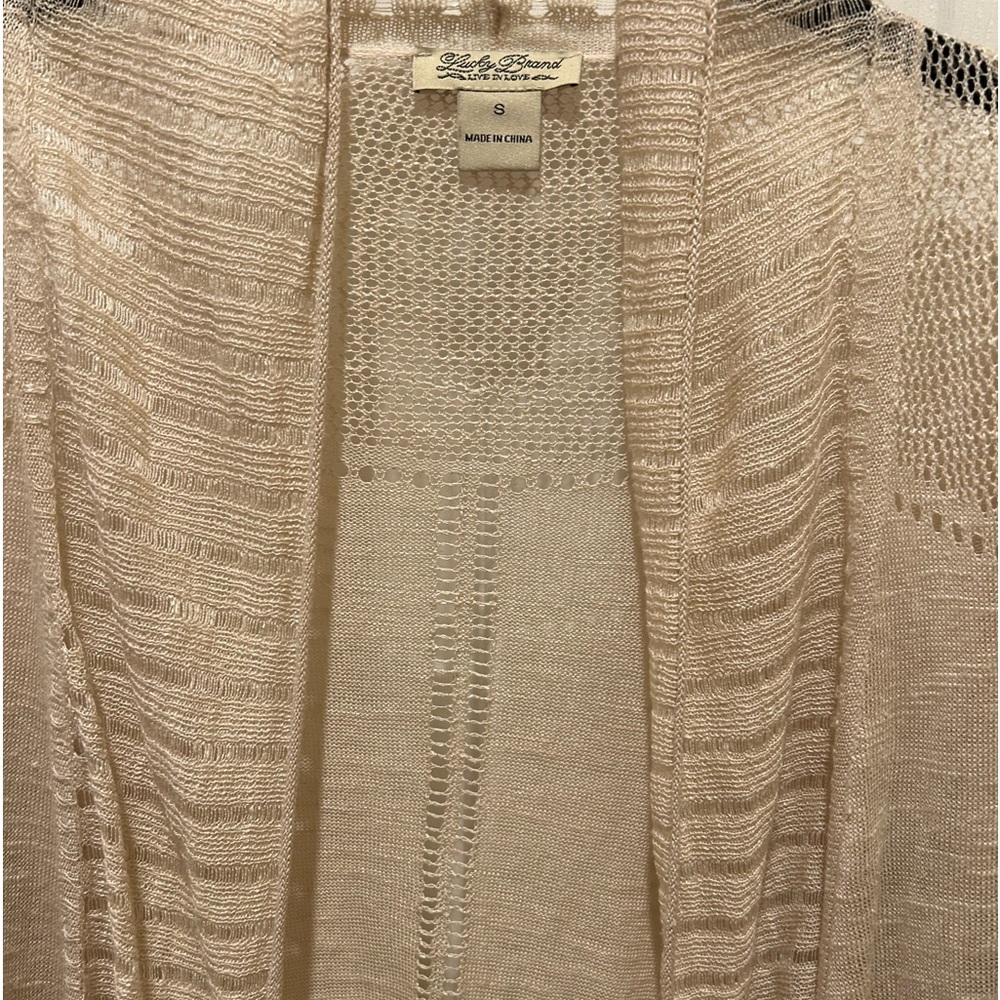 Lucky brand long duster beautiful golden color and very detailed design